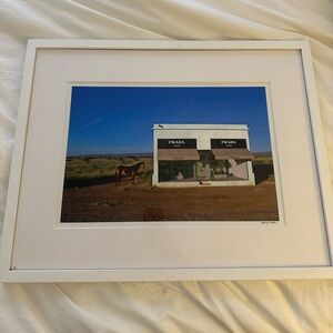 Framed Gray Malin Prada Marfa print